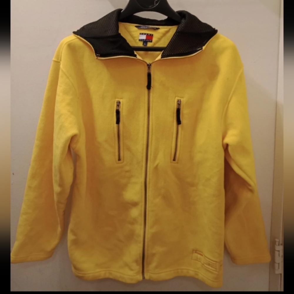 Tommy Hilfiger Fleece Hooded Zippered Jacket.